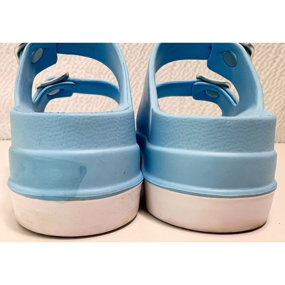 J/Slides Simply B Platform Slides in Sky Blue. Size 8. - Picture 4 of 8